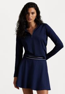 Топ Polo Ralph Lauren STRETCH-JERSEY QUARTER-ZIP, Refined Navy/Dark Blue