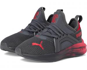 Кроссовки PUMA Kids Softride Enzo Alternative Closure Shoes, цвет Dusky Gray/For All Time Red