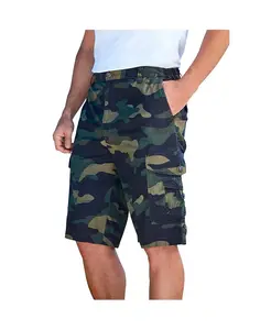 Шорты Big & Tall 10" Canyon с боковой резинкой и карманами-карго KingSize, зеленый