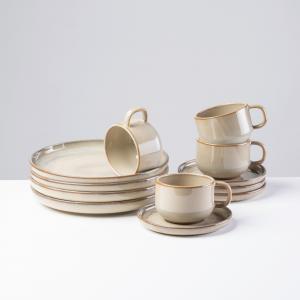 Gipfelstück Кофейный сервиз бежевый, туманный лес, 12 предметов