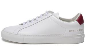 COMMON PROJECTS Кроссовки для скейтбординга женские, низкие, белые/красные