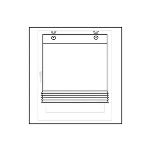 Мой домашний роликовый штор Carpi с подвеской на крючках без сверления, прозрачный, вуаль, полиэстер My Home, белый