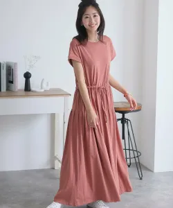 Платье с юбкой, заправленной в складки, свадебное платье, вечернее платье, платье для приглашения, платье для особого случая, платье для встречи выпускников Pourvous, цвет Terracotta Pink