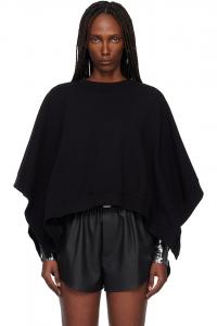 Неворсовая трикотажная толстовка Mm6 Maison Margiela, черный