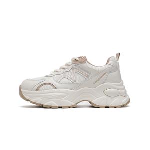 Низкие массивные кроссовки женские CARDANRO, Beige Apricot