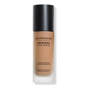 Оригинальная жидкая тональная основа Pure Serum Radiant Natural Liquid Foundation Mineral SPF 20 bareMinerals, Medium Cool 3.5 (medium rich cool skin with a rosy hue)
