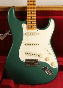 Fender Custom Shop 1956 Stratocaster Journeyman Relic состаренный металлик Sherwood Green CZ577785