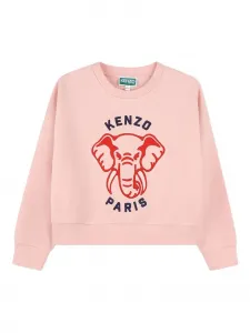 Толстовка с вышитым логотипом Kenzo Kids, розовый