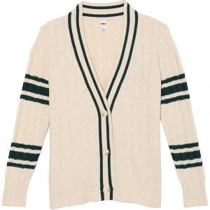 Victoria's Secret Розовый кардиган Collegiate Cable Knit оверсайз/NH Knitwear женский Natural Heather Flower