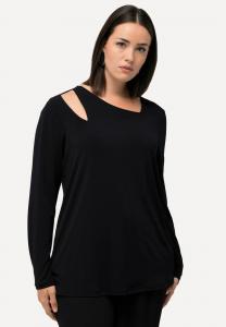 Топ с длинными рукавами Ulla Popken, темно-синий