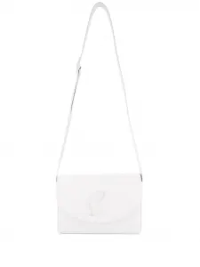 Маленькая сумка через плечо Loubi54 Christian Louboutin, белый