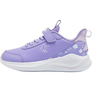 QIAODAN Детские кроссовки с низким верхом, устойчивые к износу и противоскользящим эффектом, фиолетово-белые, для подростков