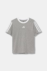 Детская хлопковая футболка Adidas, серый