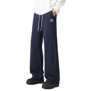 Хлопковые брюки Unisex Moderate Straight Fit WARRIOR, темно-синий (diy badge)