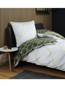 Janine Постельное белье Janine Mako-Satin Cotton JD, зелено-серебристый цвет