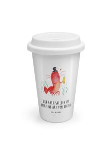 Mr. & Mrs. Panda Стаканчик на вынос с пшеничным пивом со вкусом лобстера и надписью белым цветом