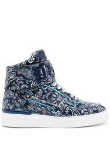 Кеды Philipp Plein Paisley Print, синий