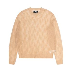 Свитер Stussy Loose Knit Cross Cable Sweater, кремовый