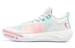 Баскетбольные кроссовки Wind Blade 4PRO Basketball Shoes Men Low-Top  White Nectar Powder Qiaodan