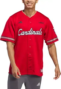 Мужская бейсбольная майка Adidas Louisville Cardinals Medium Red Replica