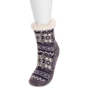 Женские вязаные носки для домика MUK LUKS, Purple