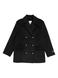 Двубортный пиджак Ganni, серый