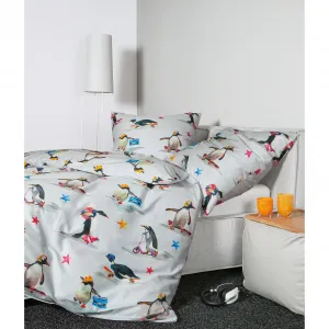 Постельное белье Janine «Mako-Satin42132 09 155x200, 80x80», на молнии, цвет mulitcolor silber