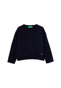 Кардиган United Colors of Benetton WITH PERFORATED DETAILING , Blue