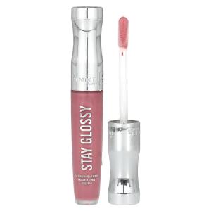 Блеск для губ Stay Glossy, оттенок 470 Perfect Peony, 0,18 унции (5,5 мл) Rimmel London