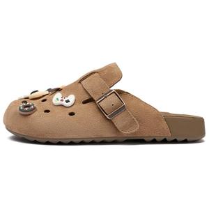 JOSINY Женские сандалии с противоскользящей резиновой подошвой, устойчивой к истиранию, и закрытым мыском, цвет Sand