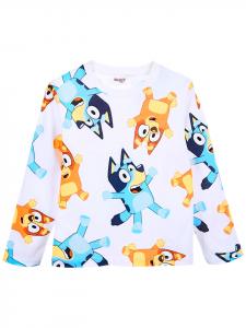 Рубашка с длинным рукавом Bluey & Bingo кремового цвета Bluey