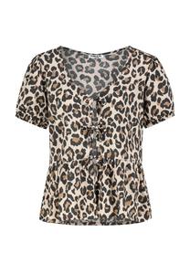 Блуза Sublevel MIT SCHNÜRUNG KURZARM OFFEN, Braun/Brown