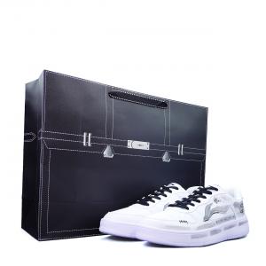 Легкие, дышащие, низкие скейтбордные кроссовки Li Ning Floating Boat Balance, унисекс., белый