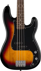 Бас-гитара Fender Standard Precision, гриф из лавра, черная накладка, 3-цветный солнечный взрыв
