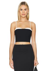 Чанди топ Amanda Uprichard, черный