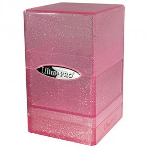 Аксессуары Ultra Pro Deck Box: Satin Tower - Glitter Pink
