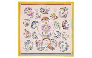 Шёлковый платок HERMES Мультиколор