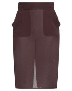 Юбка миди Saint Laurent, бордовый