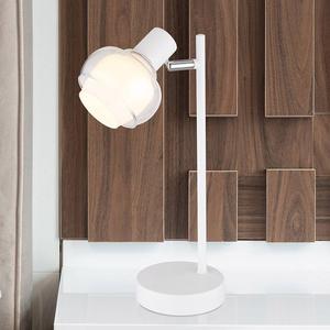 Настольная лампа Globo Lighting Tokki, прозрачное стекло / железо - 1 лампа - белый