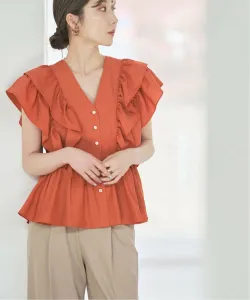 Блузка с оборками по краю Noble, цвет Red