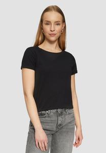 Базовая футболка MIT RUNDHALSAUSSCHNITT QS, черный