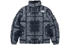 Стеганая куртка унисекс THE NORTH FACE, цвет Blue with Black Lettering