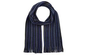 HUGO BOSS Вязаный шарф мужской черно-синий, Black/Blue