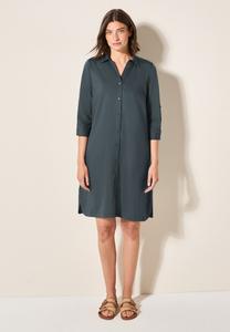 Платье-рубашка MIT SMOK-DETAIL Cecil, темно-зеленый