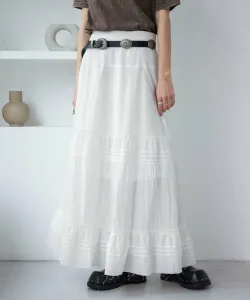 Многоярусная юбка из хлопка Jeanasis, цвет White(05)