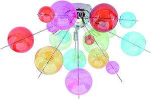 Потолочный светильник Näve, 57x38 см, прозрачный/многоцветный/хром