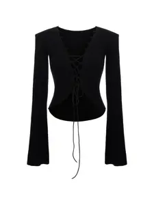 Лонгслив Stevie Manuri, черный