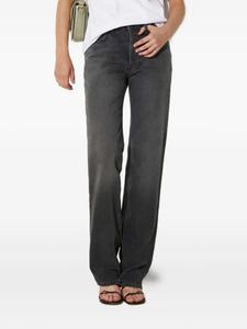 Прямые джинсы с нашивкой-логотипом Fiorucci, черный