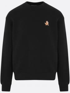 Свитшот Maison Kitsuné Speedy Fox с аппликацией, черный