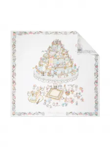 Одеяло с принтом Le Gâteau Atelier Choux, белый